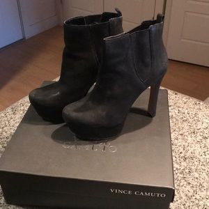 Vince Camuto platform black bootie IN BOX